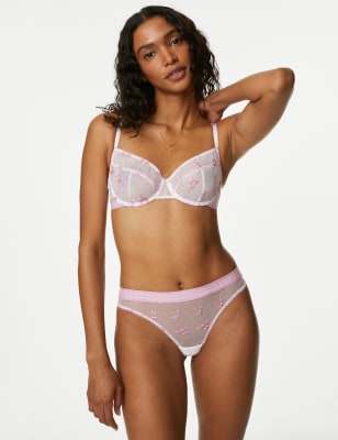 

B by Boutique Tanga con bordado EmiliaWomens - White Mix, White Mix
