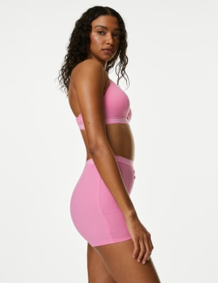 

Womens B by Boutique Hoch geschnittene, gerippte Shorts für Jungen „Ebba“ - Shocking Pink, Shocking Pink