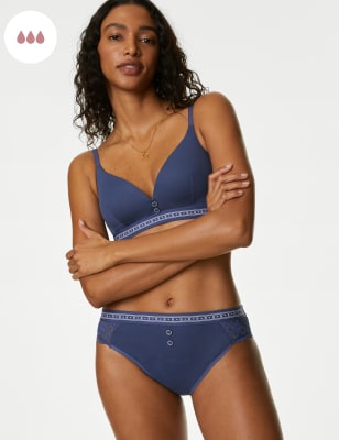 

Womens B by Boutique Bikinislips mit hoher Saugkraft für die Tage „Ebba“ - Dark Blue, Dark Blue