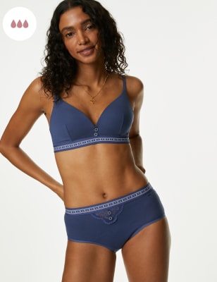 

B by Boutique Braguitas tipo culotte para la menstruación de alta absorción EbbaWomens - Dark Blue, Dark Blue