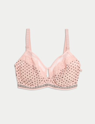 

B by Boutique Sujetador reductor con aros de encaje y seda Alma (copa C-G)Womens - Pink Mix, Pink Mix