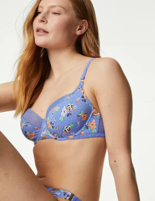 

Womens M&S X GHOST Marie Print Wired Full Cup Bra (A-E) - Lupin, Lupin