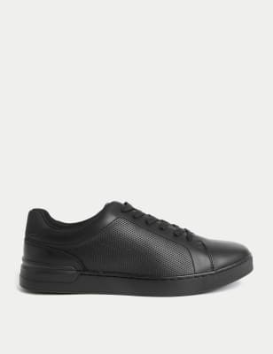 

Mens M&S Collection Turnschuhe mit Schnürung - Black/Black, Black/Black