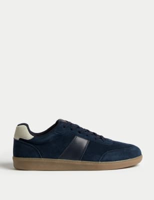 

Mens M&S Collection Suede Lace Up Trainers - Navy Mix, Navy Mix