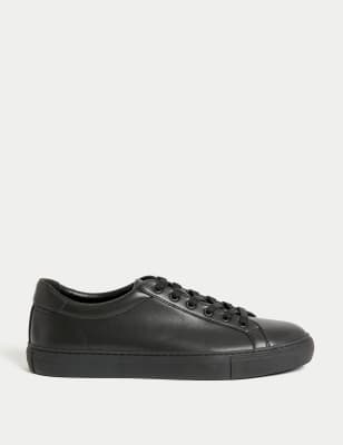 

Mens M&S Collection Lace Up Trainers - Black/Black, Black/Black