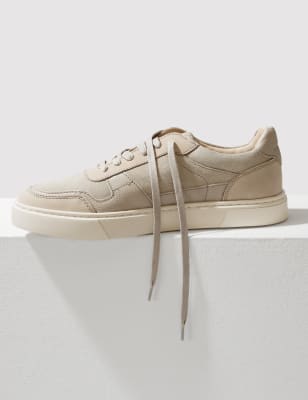 

Mens Autograph Suede Lace Up Trainers with Freshfeet™ - Neutral, Neutral