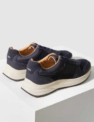 

Mens Autograph Suede Lace Up Trainers with Freshfeet™ - Navy, Navy