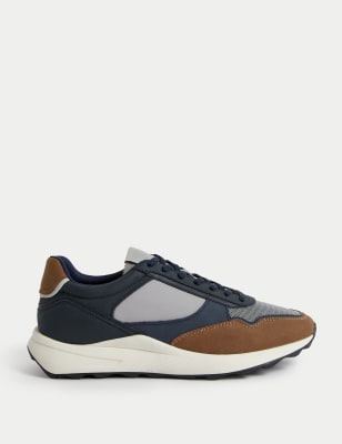 

Mens M&S Collection Sport-Schnürschuhe - Navy Mix, Navy Mix