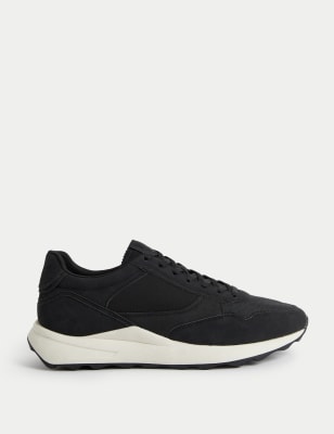 

Mens M&S Collection Lace Up Trainers - Black, Black