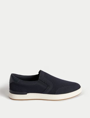 

Mens M&S Collection Slip-On Trainers - Navy, Navy