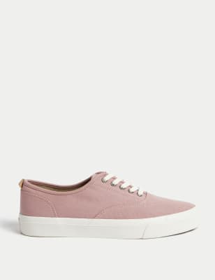 

Mens M&S Collection Canvas Pumps - Pink, Pink