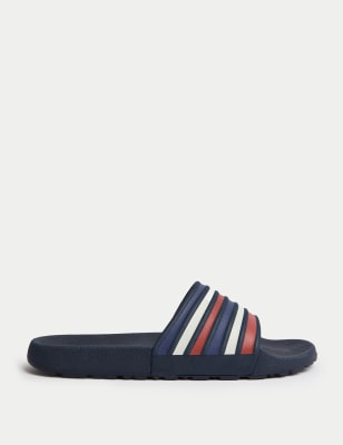 

Mens M&S Collection Pool Sliders - Navy Mix, Navy Mix