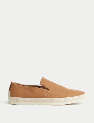 

Mens M&S Collection Jute Slip-On Espadrilles - Tan, Tan