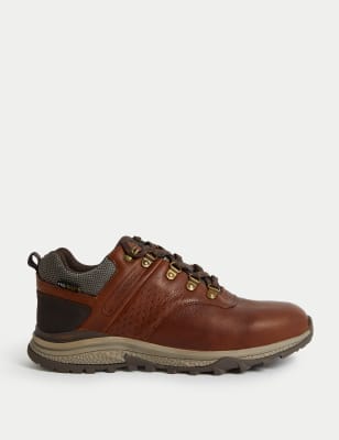 

Mens M&S Collection Leather Waterproof Walking Shoes - Brown, Brown