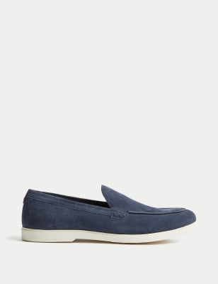 

Mens Autograph Suede Loafers - Blue, Blue