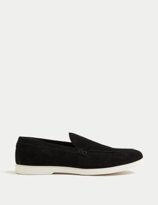 

Mens Autograph Suede Loafers - Black, Black