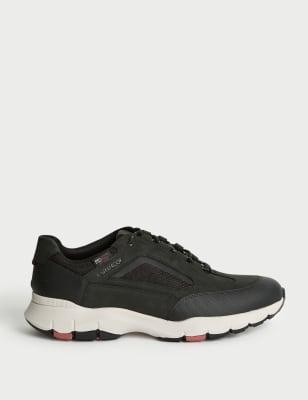 

M&S Collection Zapatos para caminar impermeables con cordonesMens - Black Mix, Black Mix