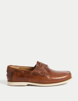 

Mens M&S Collection Bootschuhe aus Leder - Tan, Tan