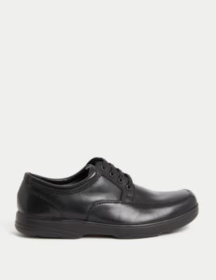 

Mens M&S Collection Wide Fit Airflex™ Leather Shoes - Black Mix, Black Mix