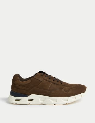 

Mens M&S Collection Airflex™ Leather Trainers - Tan, Tan