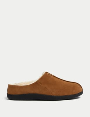 

Mens M&S Collection Suede Mule Slippers - Tan, Tan