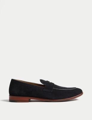 

Mens Autograph Suede Slip-On Loafers - Navy, Navy