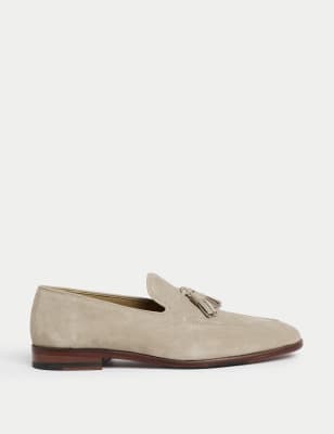 

Mens Autograph Suede Loafers - Stone, Stone