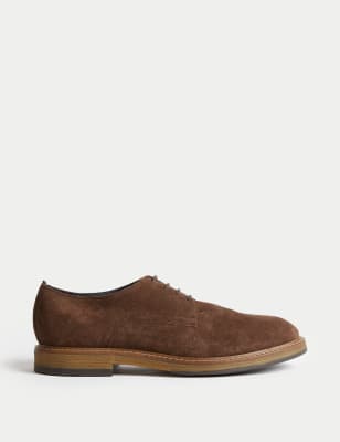 

Mens M&S Collection Suede Derby Shoes - Brown, Brown
