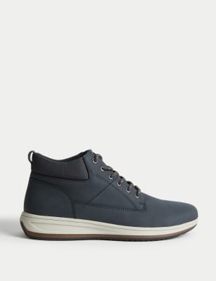 M&S Collection Men's Casual Boots - 9 - Navy, Navy,Brown