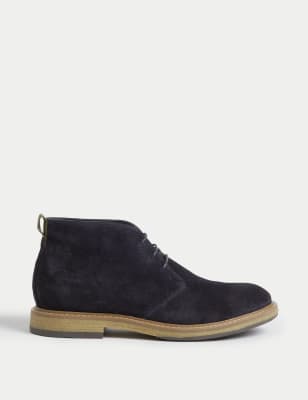 

Mens M&S Collection Suede Chukka Boots - Navy, Navy