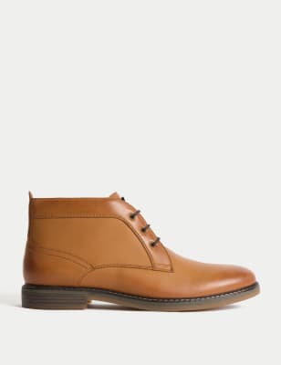 

Mens M&S Collection Leather Chukka Boots - Tan, Tan