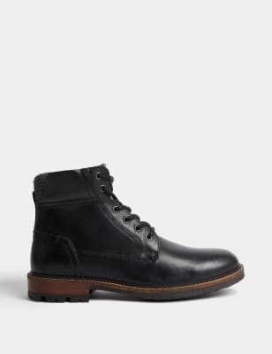 

Mens M&S Collection Freizeitstiefel aus Leder - Black, Black