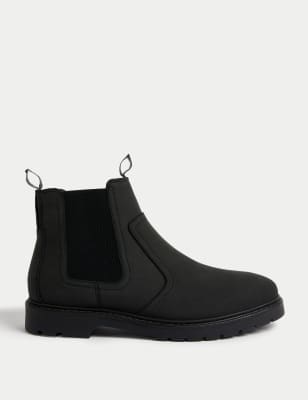 

Mens M&S Collection Waterproof Nubuck Chelsea Boots, Black