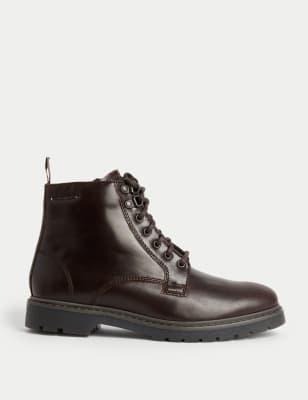 

Mens M&S Collection Leather Waterproof Casual Boots - Chestnut, Chestnut