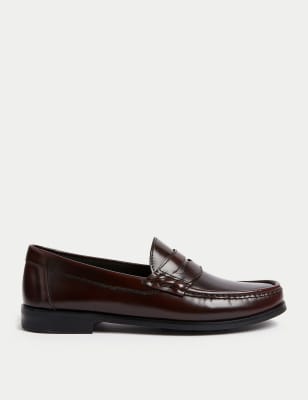 

Mens M&S Originals Hunslet Penny Loafer - Burgundy, Burgundy