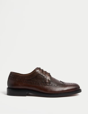 

Mens M&S SARTORIAL Leather Brogues, Brown