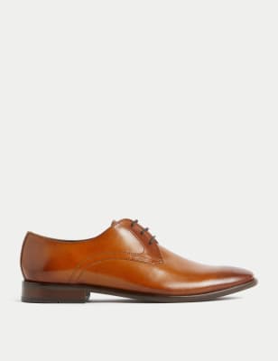 

Mens M&S Collection Leather Derby Shoes - Tan, Tan