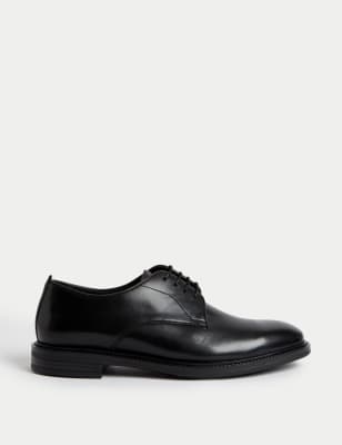 

Mens Autograph Leather Derby Shoes - Black, Black