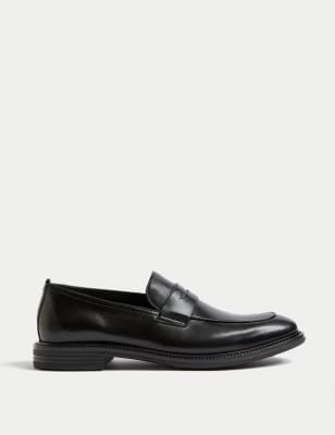 

Mens Autograph Leather Loafers - Black, Black