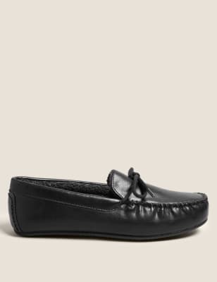 Marks and spencer mens moccasin slippers online