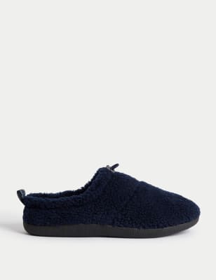 

Mens M&S Collection Fleece Lined Mule Slippers with Freshfeet™ - Navy Mix, Navy Mix