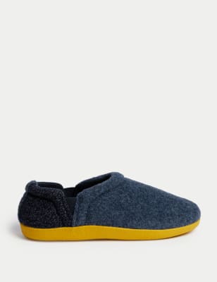 

Mens M&S Collection Textured Slippers - Medium Blue, Medium Blue