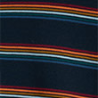 Pure Cotton Rainbow Stripe Pyjama Set, NAVY MIX, swatch