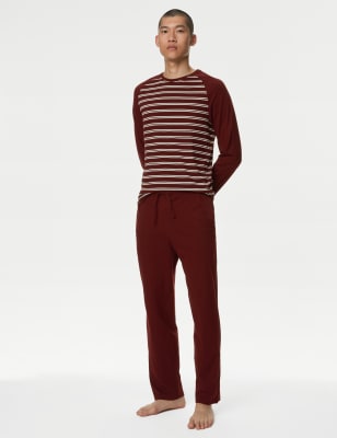 

Mens M&S Collection Pure Cotton Striped Pyjama Set - Burgundy Mix, Burgundy Mix