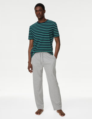 

M&S Collection Pijama 100% algodón de rayasMens - Navy Mix, Navy Mix