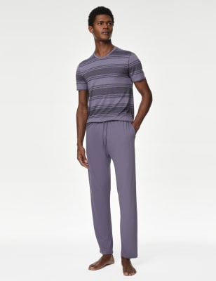 

Mens Autograph Schlafanzughose aus Supima®-Baumwolle und Modal - Dark Grape, Dark Grape