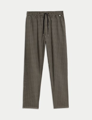 

Mens Autograph Cotton Tencel™ Geometric Print Pyjama Bottoms - Mole, Mole