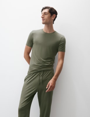 

Mens Autograph Supima® Cotton Blend T-Shirt Vest, Smokey Green