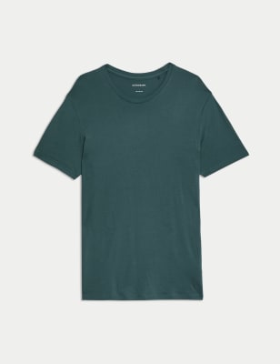 

Mens Autograph T-Shirt aus Supima®-Baumwolle und Modal - Petrol Green, Petrol Green
