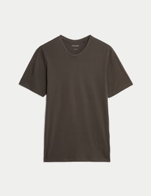 

Mens Autograph Supima® Cotton Blend T Shirt - Mole, Mole